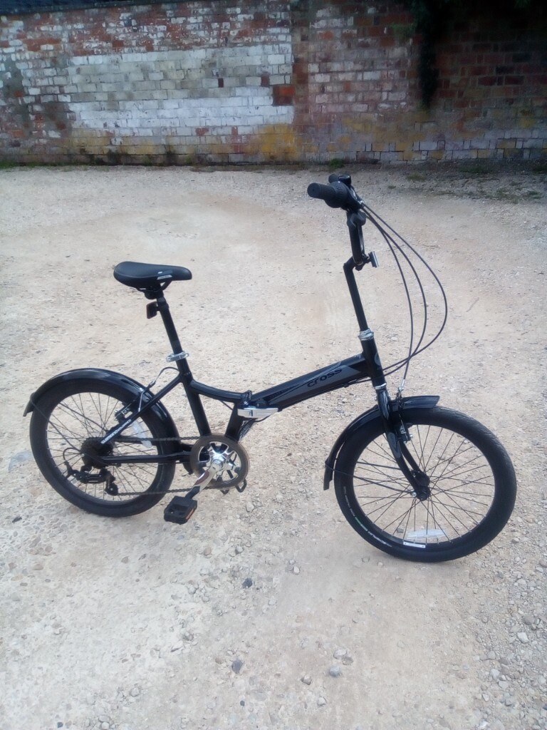 cross commuter light alloy 20 inch folding bike